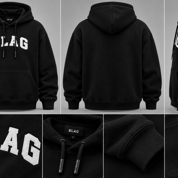 BLAG Essential Hoodie – Black